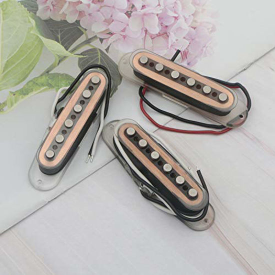 Getuscart Set Of Alnico V Single Coil Pickup Set Sss For Strat Style