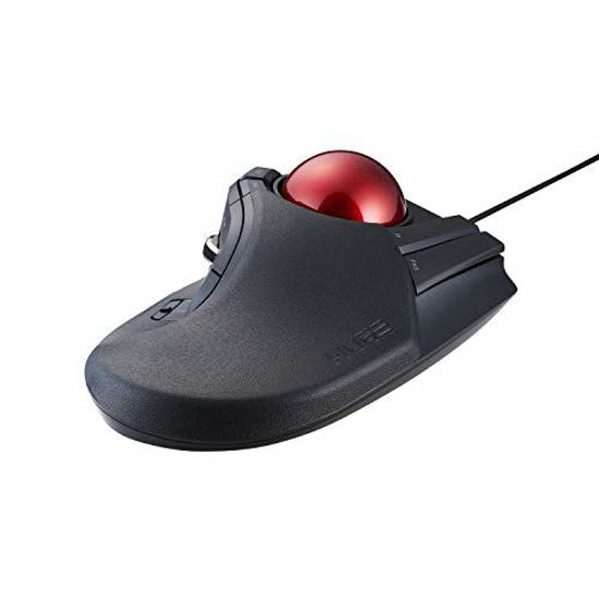 Getuscart Elecom Wired Finger Operated Large Size Trackball Mouse