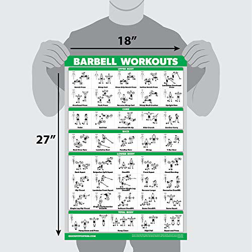 Getuscart Quickfit Pack Dumbbell Workouts Bodyweight Exercises Barbell Routine Poster