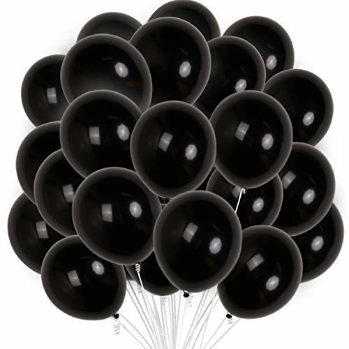 Getuscart Partywoo Black Balloons Pcs Latex Balloons For Birthday