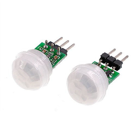 GetUSCart Oiyagai 2pcs AM312 Mini Pyroelectric PIR Sensor Module