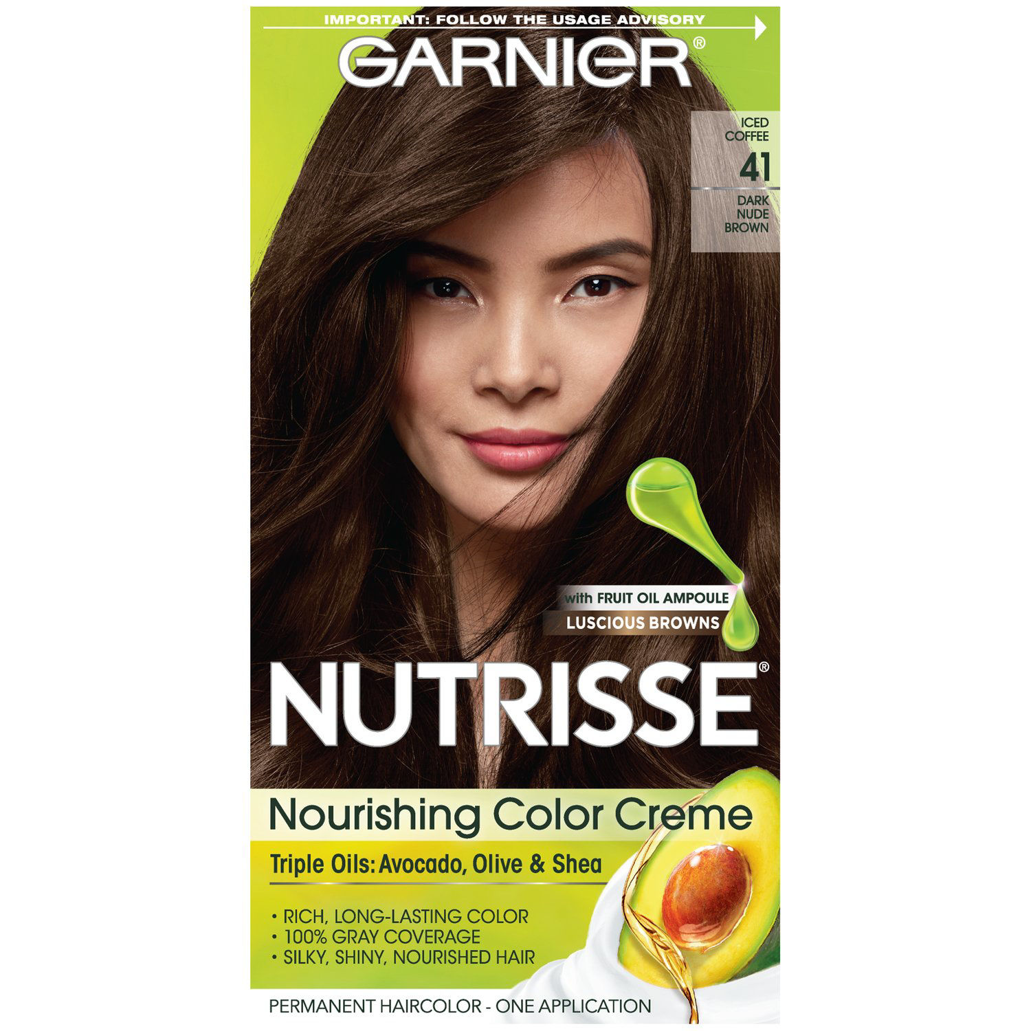 GetUSCart Garnier Hair Color Nutrisse Nourishing Creme 41 Dark Nude