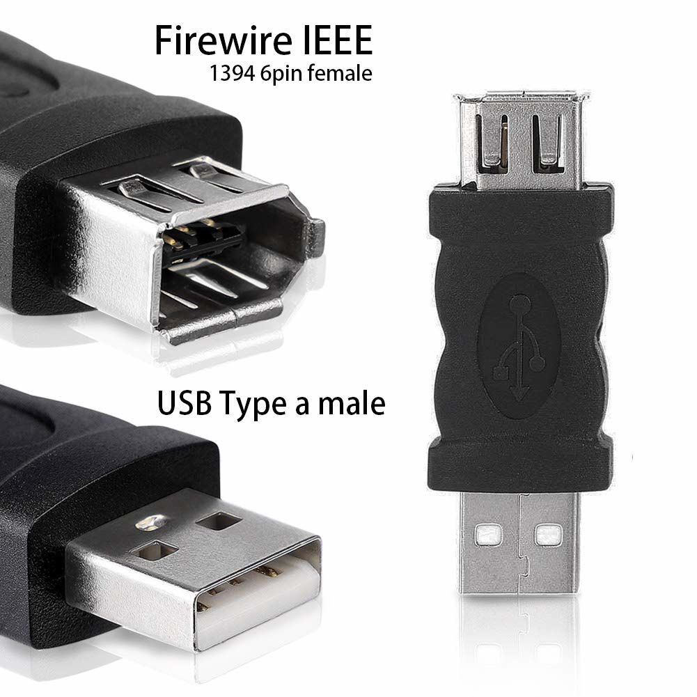 Getuscart Skypia New Firewire Ieee Pin Female F To Usb M Male