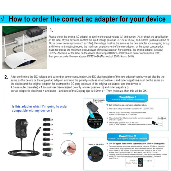 Getuscart Guanting Long Cable Ac Adapter V A Power Supply