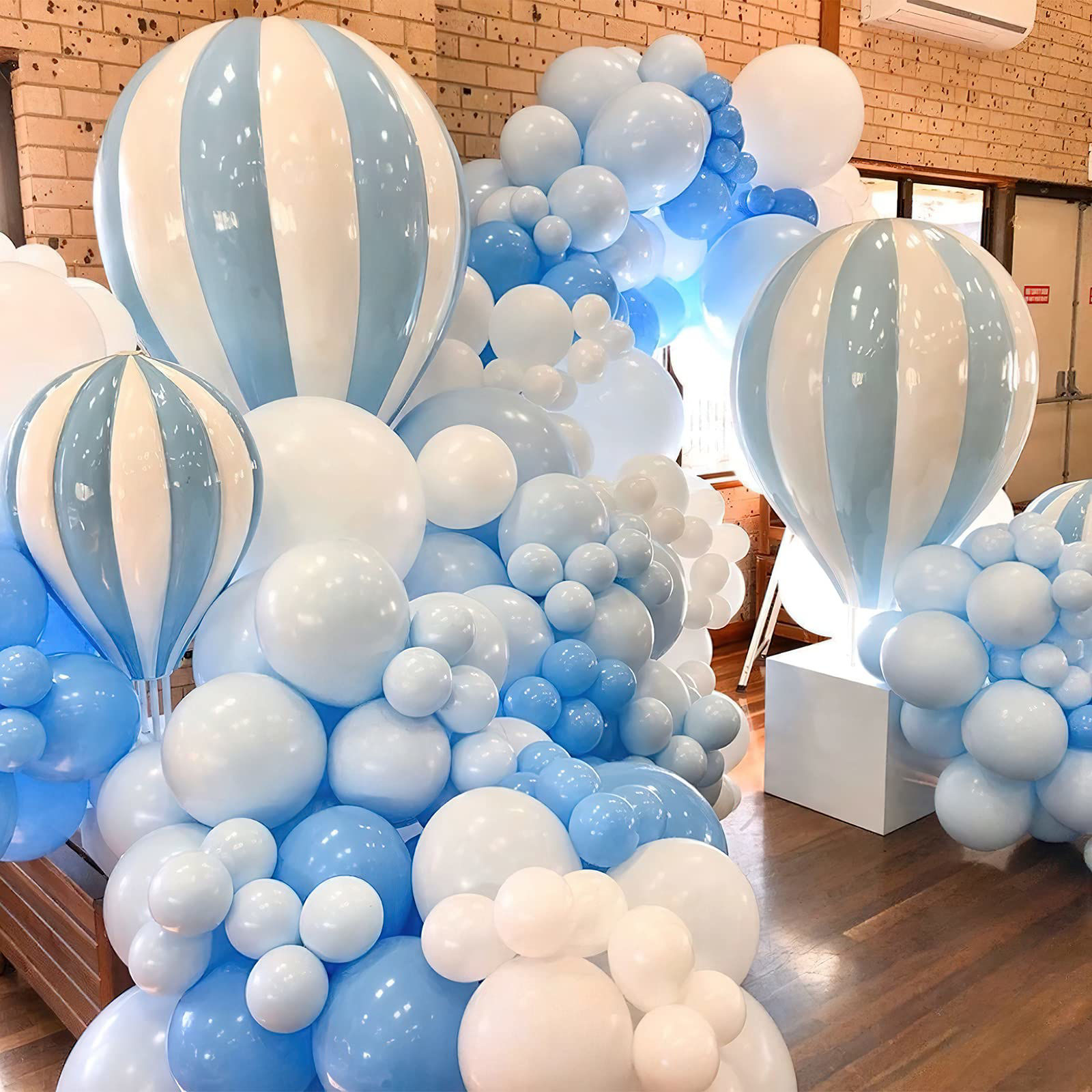 GetUSCart PartyWoo Blue Balloons 50 Pcs 12 Inch Pastel Blue Balloons