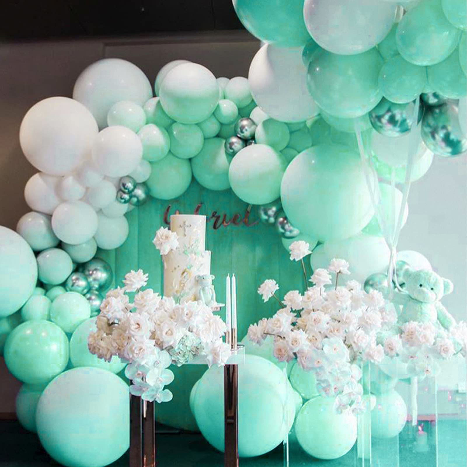 Getuscart Partywoo Mint Balloons Pcs Inch Pastel Teal Balloons