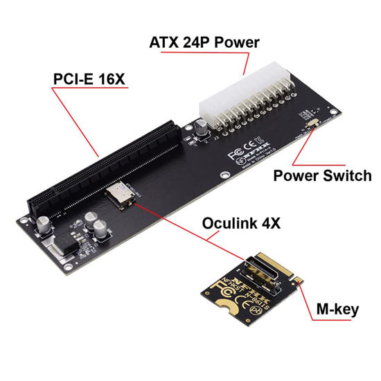 Getuscart Nfhk Pci E M M Key To Oculink Sff Sff Host