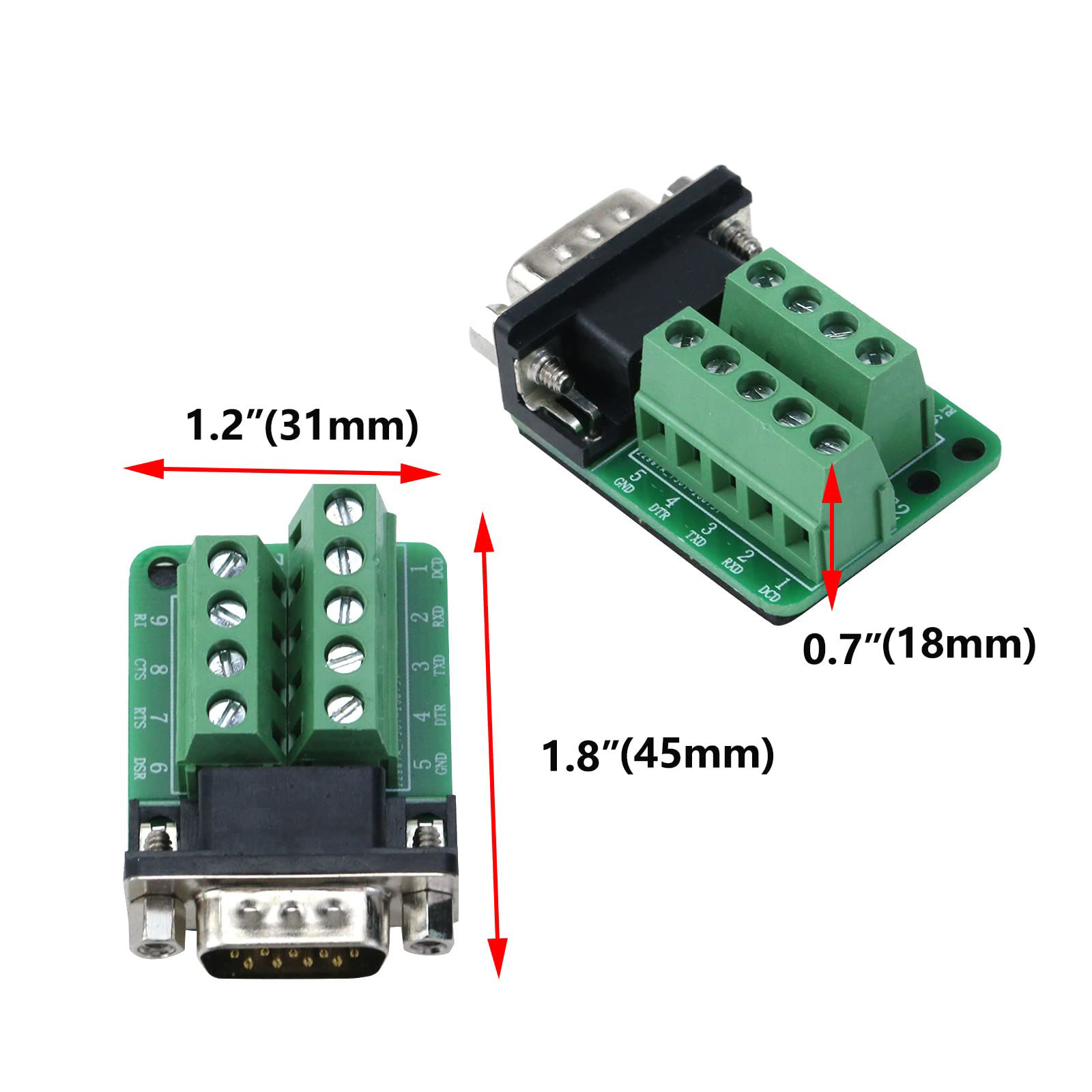 Getuscart Antrader Pack Db D Sub Pin Male And Female Adapter