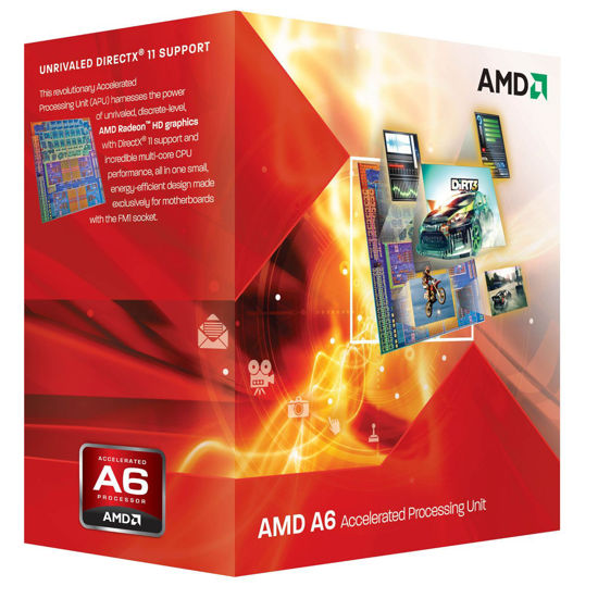 GetUSCart AMD A6 3500 APU With AMD Radeon 6530 HD Graphics 2 1 2 4GHz