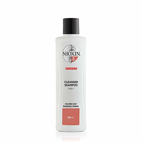 Picture of Nioxin System 4 Cleanser Shampoo for Color Treated Hair with Progressed Thinning, 10.1 oz