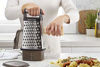 Picture of KitchenAid Gourmet 4-Sided Stainless Steel Box Grater with Detachable Storage Container, Small, Black