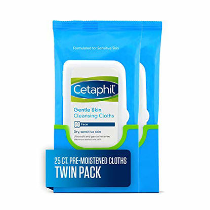 Picture of Cetaphil Gentle Skin Cleansing Cloths, 25 Count (Pack of 2)