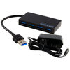 Picture of Protronix 4 Port USB 3.0 Hub with 5V/2A Power Adapter