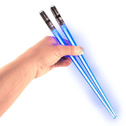 Picture of Chop Sabers Light Up LightSaber Chopsticks, Blue Pair