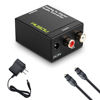 Picture of Musou RCA Analog to Digital Optical Toslink Coaxial Audio Converter Adapter with Optical Cable