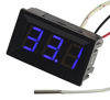 Picture of UCTRONICS -30-800 Degree Centigrade Digital Temperature Meter Blue LED Display K-Type Thermocouple Temp Sensor 2-Wires Reverse Polarity Protection with Black Case