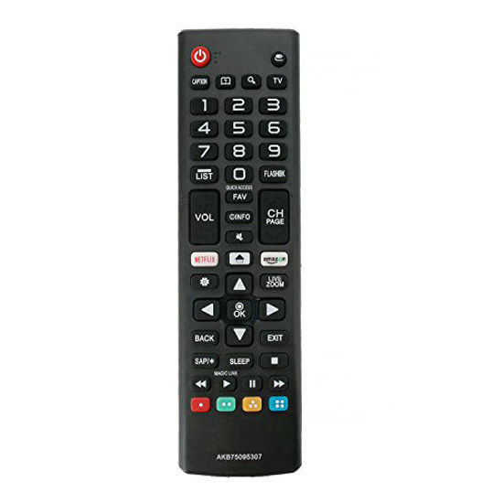 Picture of AKB75095307 Replace Remote fit for LG TV 43LJ550M 43LJ5500 43LJ5550 49LJ550M 49LJ5500 49LJ5550 55LJ550M 55LJ5500 55LJ5550 43LJ5500-UA 43LJ550M-UB 43LJ5550-UC 49UJ6350 55UJ6300 55UJ6050 55UJ6350