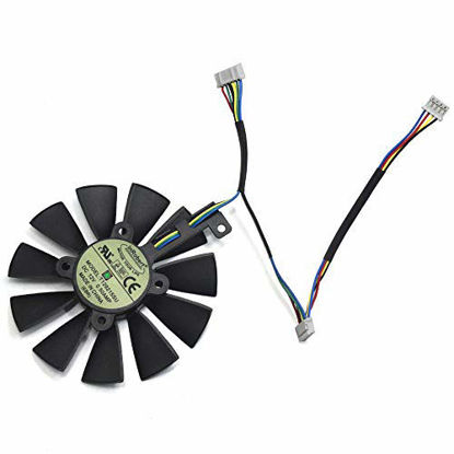 Picture of inRobert 87mm T129215SU Graphics Card Cooling Fan for ASUS Strix GTX980Ti/R9390/RX480/RX580 Video Card Cooler (Fan-A)