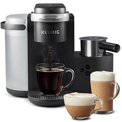 Picture of Keurig K-Cafe Coffee Maker, Single Serve K-Cup Pod Coffee, Latte and Cappuccino Maker, Comes with Dishwasher Safe Milk Frother, Coffee Shot Capability, Compatible With all K-Cup Pods, Charcoal