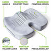 Picture of Aylio Coccyx Orthopedic Comfort Foam Seat Cushion for Lower Back, Tailbone and Sciatica Pain Relief (Gray)