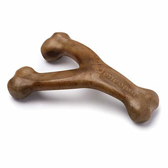 Picture of Benebone Wishbone Durable Dog Chew Toy for Aggressive Chewers, Made in USA, Medium, Real Bacon Flavor