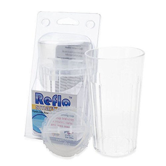 Picture of Reflo 360 Rotating Spoutless Training Cup for Baby, Kids and Toddlers (Clear, 2 Cups)