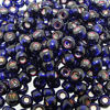 Picture of Miyuki Round Rocaille Seed Beads Size 6/0 20gm Silver Lined (SL) Dark Purple