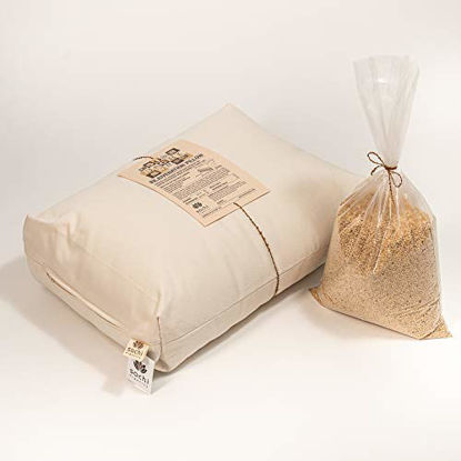 Picture of Rejuvenation Pillow with Organic Millet Hulls and Natural Wool