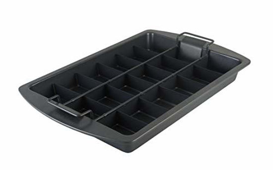 Picture of Chicago Metallic Professional Slice Solutions Brownie Pan, 9-Inch-by-13-Inch - , Dark Gray