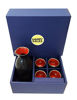 Picture of Happy Sales 5 piece Ceramic Sake set - Red & Black