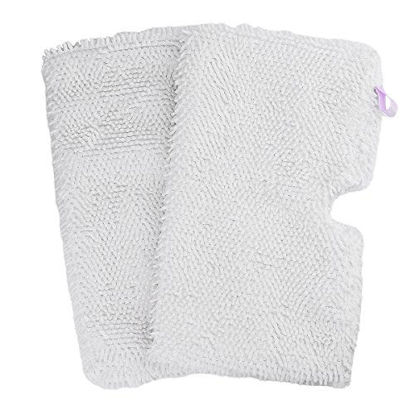 Picture of F Flammi 2 Pack Replacement Washable Microfiber Mop Pads Cleaning Pads for Shark Steam Pocket Mops S3500 Series S3501 S3601 S3550 S3901 S3801 SE450 S3801CO S3601D