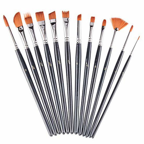 GetUSCart- Paint Brushes Set 12 Pieces, heartybay Professional Fine Tip ...