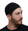 Picture of Elastic Kufi Hat Skull Cap with Wavy Threading in Multiple Designs and Colors (Black)