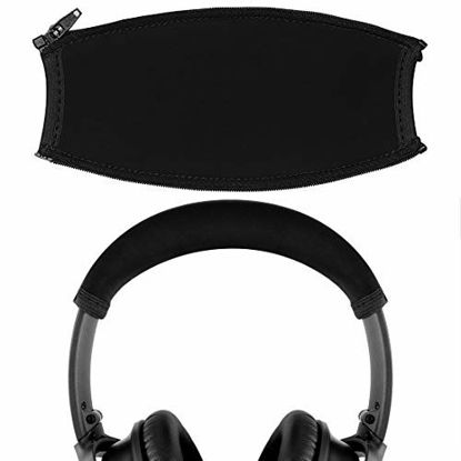 Picture of Geekria Headband Cover Replacement for Bose QuietComfort 35 II, QC35, QuietComfort 25, QC25 Headphones/Headband Protector/Headband Cover Cushion Pad Repair Part, Easy DIY Installation