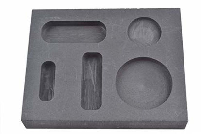 Picture of OTOOLWORLD Graphite Casting Ingot Mold Metal Refining Scrap Bar Coin Combo 1/4 1/2 1 oz