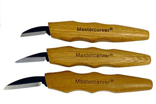 Picture of Mastercarver 3pc Chip Carving Knife Woodcarving Tools