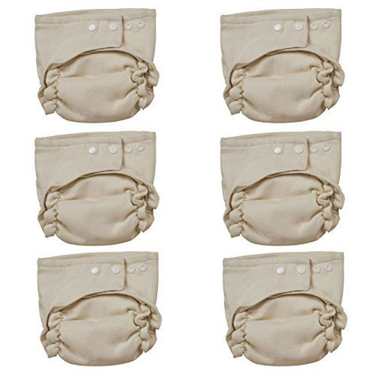 Picture of Osocozy Two Sized Unbleached Fitted Diaper - 6 Pack - Size 2