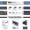 Picture of H & B Sketching Pencils Set, 40-Piece Drawing Pencils and Sketch Kit, Complete Artist Kit Includes Graphite Pencils, Pastel Pencils, Sharpener & Eraser, Professional Sketch Pencils Set for Drawing