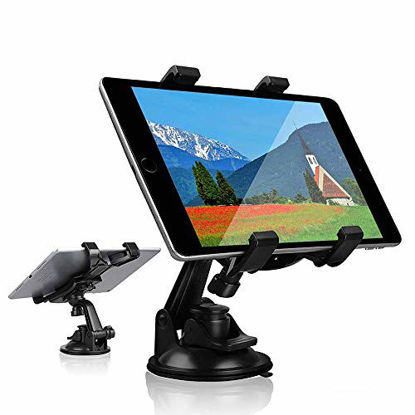 Picture of Car Tablet iPad Holder Mount, Suction Cup Tablet Holder Stand for Car Windshield Dash Desk Kitchen Wall Compatible with iPad Mini Air Samsung Galaxy Tab A S Series All 7-10 inches Tablet