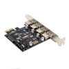 Picture of CY 4 Ports PCI-E to USB 3.0 HUB PCI Express Expansion Card Adapter 5Gbps for Motherboard