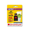 Picture of Strontium Nitro 256GB Micro SDXC Memory Card 100MB/s A1 UHS-I U3 Class 10 w/ Adapter High Speed For Smartphones Tablets Drones Action Cams (SRN256GTFU3A1A)