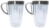 Picture of Blendin 2 Pack 24 Ounce Large Tall Cup Jar with Handled Lip Ring,Compatible with Nutribullet Blender Juicers