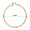 Picture of Similane 12 Pieces 6 Inch Embroidery Hoops Bamboo Circle Cross Stitch Hoop Ring for Embroidery and Cross Stitch