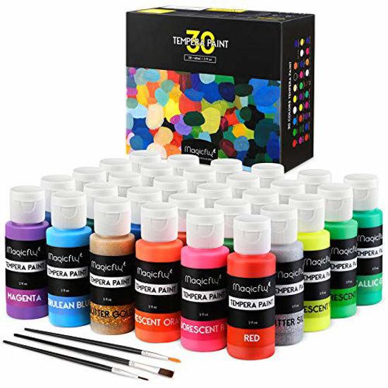 Colorations Fluorescent Neon Simply Washable Tempera - Set of 7