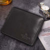 Picture of Slim RFID Wallets for Men - Genuine Leather Front Pocket Bifold Wallet (Jet Black)