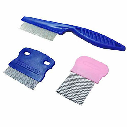 Picture of Set of 3 Tear Stain Remover Combs Dogs,Cat Comb