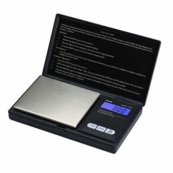 Picture of AWS Series Digital Pocket Weight Scale 100g x 0.01g, (Black), AWS-100-Black