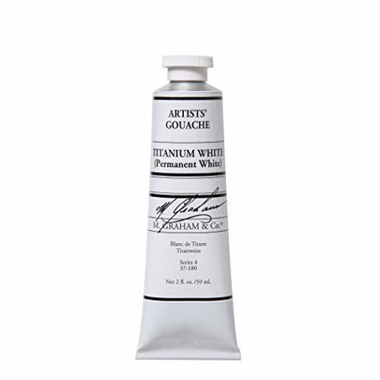 Picture of M. Graham 2-Ounce Tube Gouache Paint, Titanium White