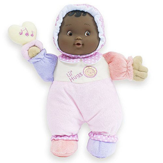 Picture of JC Toys Lil Hugs African American Pink Soft Body - Your First Baby Doll - Designed by Berenguer - Ages 0+