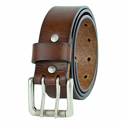 Picture of Levi's Men's Double Prong Casual Belt, Brown, 36